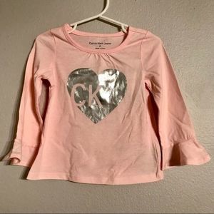 Calvin Klein Jeans Toddler Girls Long Sleeve Top